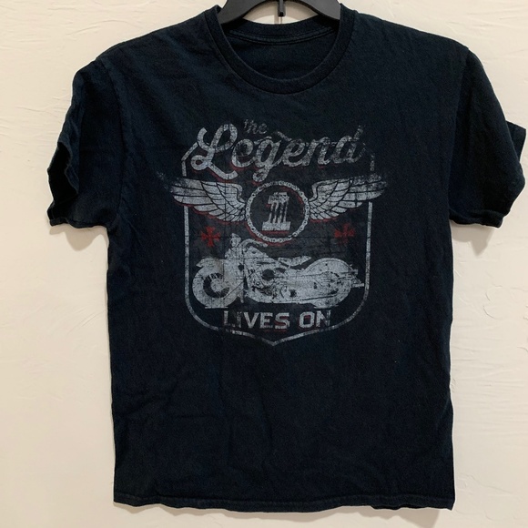 Motorcycle Legend T-Shirt, Black - Picture 1 of 2